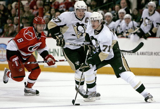 Matt Cullen, Sidney Crosby, Evgeni Malkin