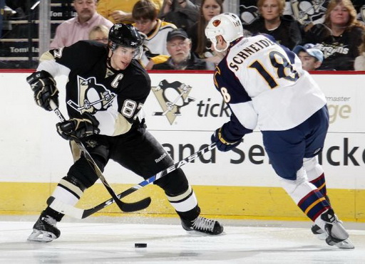 Sidney Crosby, Mathieu Schneider