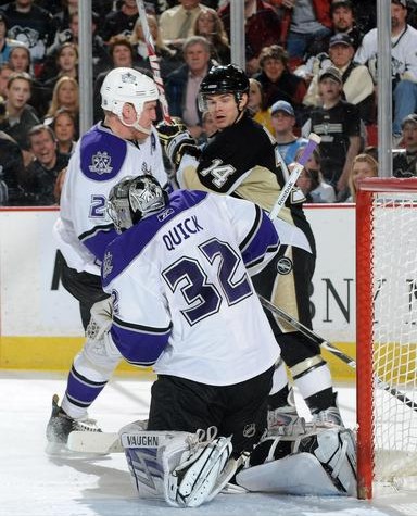 Chris Kunitz, Matt Greene, Jonathan Quick