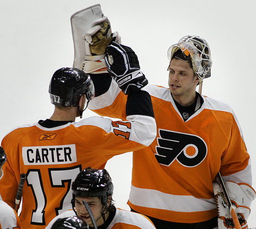 Jeff Carter, Martin Biron