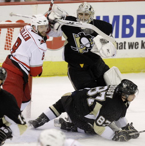 Marc-Andre Fleury, Sidney Crosby, Matt Cullen