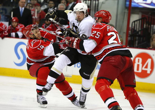 Sidney Crosby, Sergei Samsonov, Joni Pitkanen