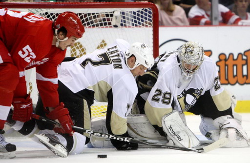 Marc-Andre Fleury, Mark Eaton, Jonathan Ericsson