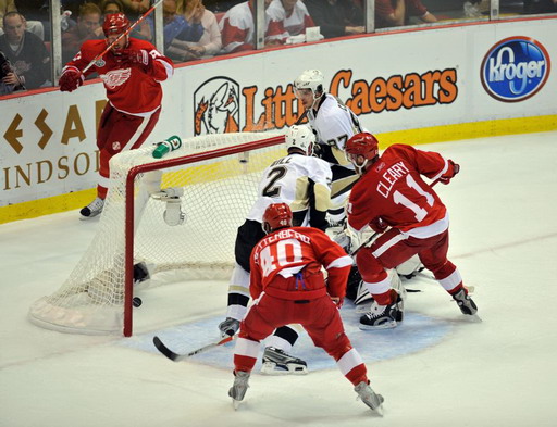 Hal Gill, Henrik Zetterberg, Daniel Cleary, Johan Franzen, Sidney Crosby