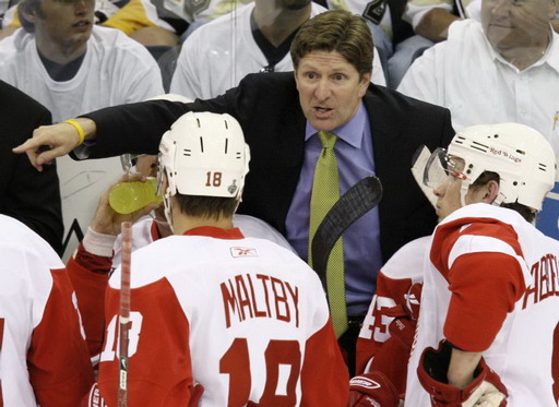 Mike Babcock, Kirk Maltby, Justin Abdelkader