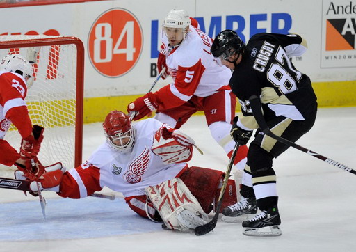 Sidney Crosby, Chris Osgood, Nicklas Lidstrom