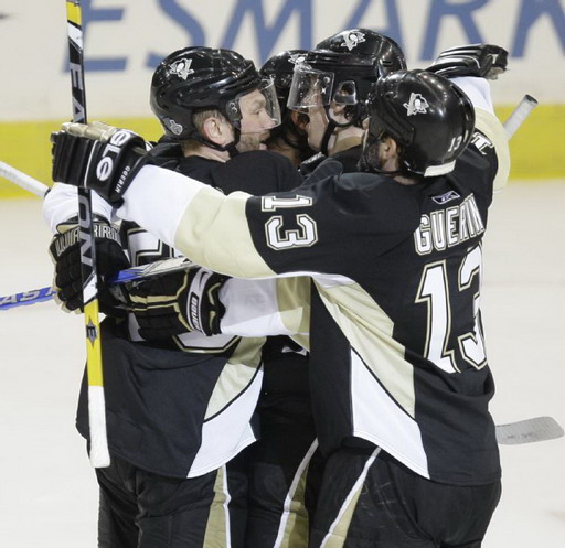 Sergei Gonchar, Bill Guerin, Evgeni Malkin