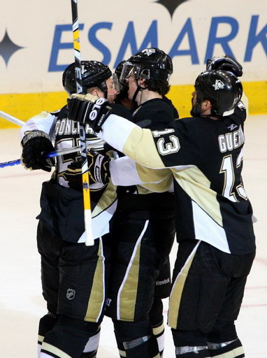 Sergei Gonchar, Evgeni Malkin, Bill Guerin