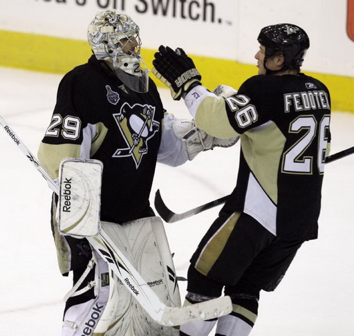 Marc-Andre Fleury, Ruslan Fedotenko