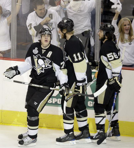 Evgeni Malkin, Jordan Staal, Kristopher Letang