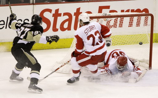 Chris Osgood, Sidney Crosby, Brad Stuart