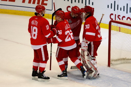 Krik Maltby, Jiří Hudler, Pavel Datsyuk, Chris Osgood