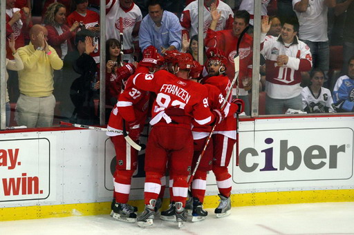 Mikael Samuelsson, Johan Franzen, Henrik Zetterberg