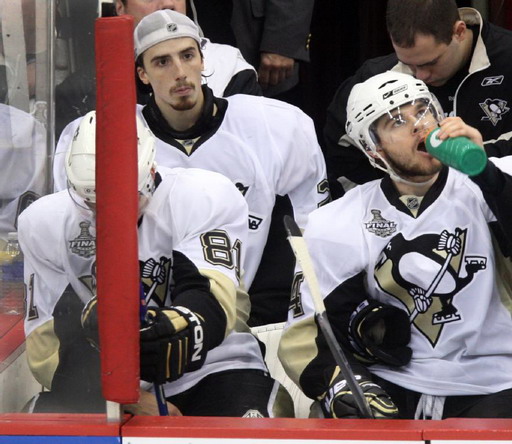 Miroslav Šatan, Marc-Andre Fleury, Chris Kunitz