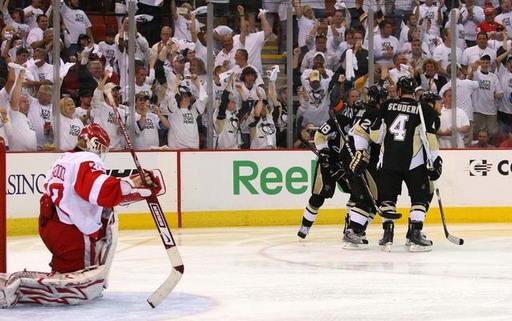 Chris Osgood, Rob Scuderi, Matt Cooke, Tyler Kennedy