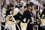 Sergei Gonchar, Marc-Andre Fleury, Ruslan Fedotenko, Rob Scuderi, Kristopher Letang