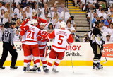 Ville Leino, Brian Rafalski, Nicklas Lidstrom, Brooks Orpik