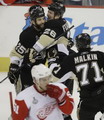 Maxime Talbot, Ruslan Fedotenko, Evgeni Malkin