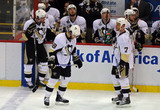 Sidney Crosby, Kristopher Letang, Mark Eaton, Chris Kunitz