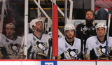 Marc-Andre Fleury, Brooks Orpik, Kristopher Letang, Mark Eaton