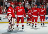 Chris Osgood, Darren Helm, Valtteri Filppula