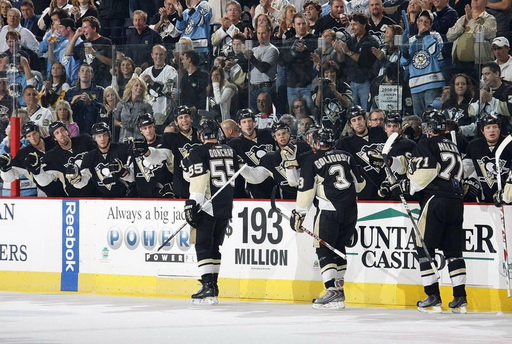 Sergei Gonchar, Alex Goligoski, Evgeni Malkin