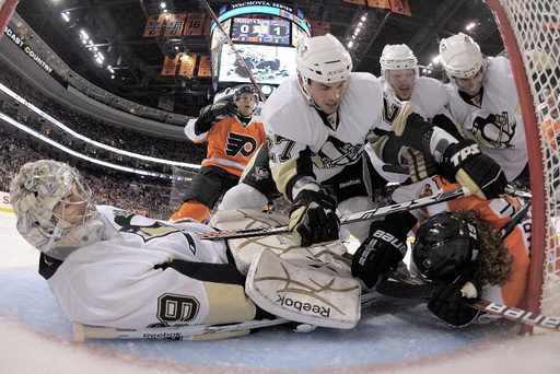 Marc-Andre Fleury, Craig Adams