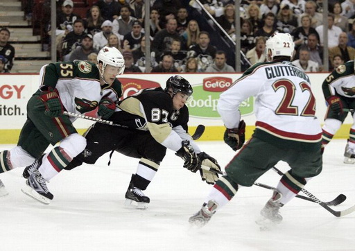 Sidney Crosby, Nick Schultz, Cal Clutterbuck