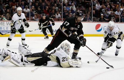 Scott Niedermayer, Marc-Andre Fleury, Chris Kunitz