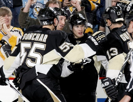 Sergei Gonchar, Sidney Crosby, Bill Guerin