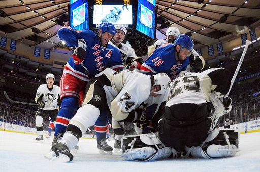 Marc-Andre Fleury, Václav Prospal, Marián Gáborík, Jay McKee