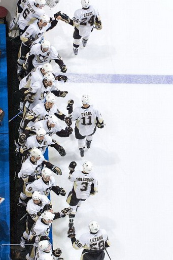 Kristopher Letang, Alex Goligoski, Jordan Staal, Matt Cooke, Pittsburgh Penguins