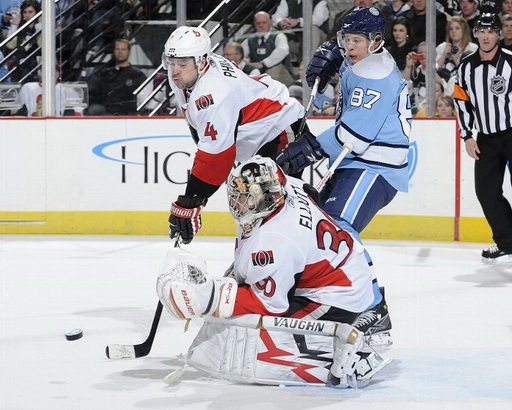 Brian Elliott, Chris Phillips, Sidney Crosby