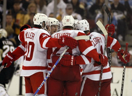 Drew Miller, Brad Stuart, Daniel Cleary