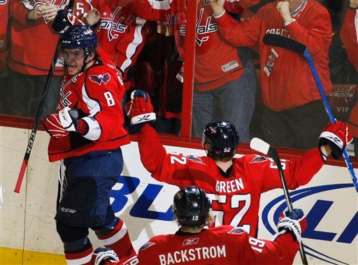 Alexander Ovechkin, Mike Green, Nicklas Backstrom