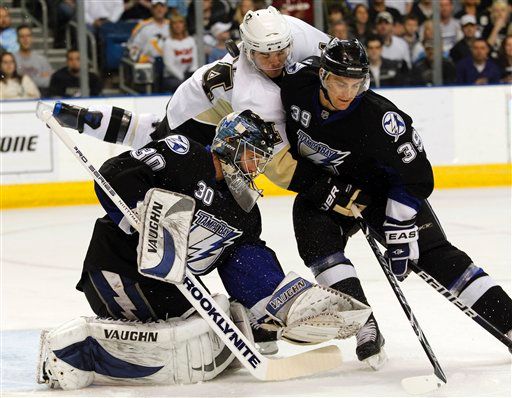 Antero Niittymaki, Chris Kunitz, Mike Lundin