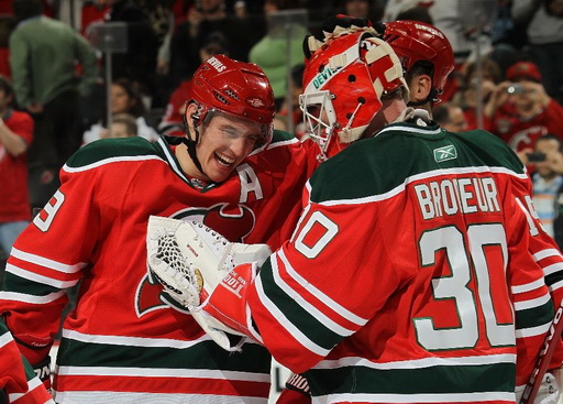 Zach Parise, Martin Brodeur