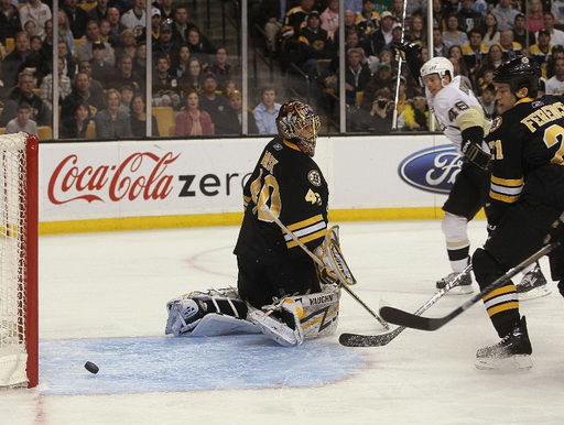 Tuuka Rask, Tyler Kennedy, Andrew Ference