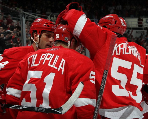 Valtteri Filppula, Todd Bertuzzi, Niklas Kronwall