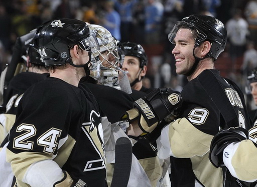 Matt Cooke, Marc-Andre Fleury, Pascal Dupuis