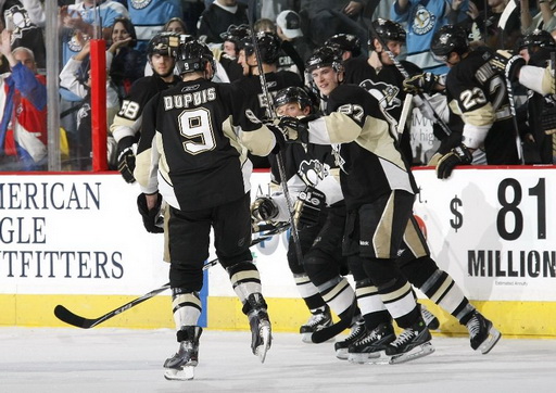 Pascal Dupuis, Bill Guerin, Sidney Crosby