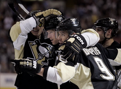 Jordan Staal, Jordan Leopold, Pascal Dupuis