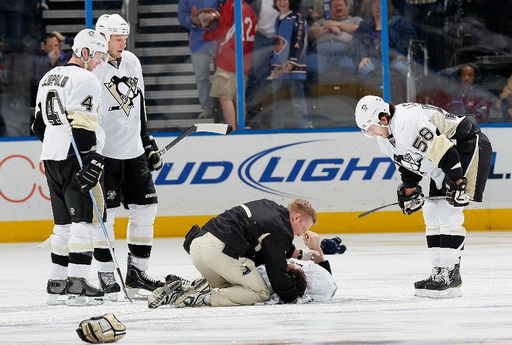 Jordan Leopold, Jordan Staal, Matt Cooke, Kristopher Letang