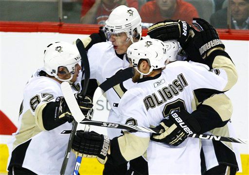 Sidney Crosby, Evgeni Malkin, Alex Goligoski