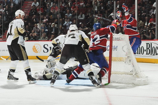 Jordan Staal, Marc-Andre Fleury, Alex Goligoski, Dominic Moore, Maxim Lapierre