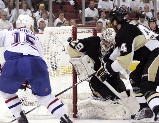 Glen Metropolit, Marc-Andre Fleury, Brooks Orpik