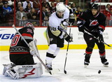 Cam Ward, Kris Letang, Tim Gleason