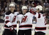 Andy Greene, Travis Zajac, Jamie Langenbrunner