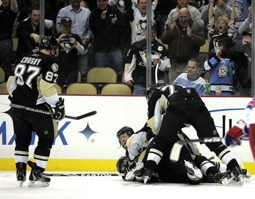 Sidney Crosby, Chris Kunitz, Kristopher Letang, Evgeni Malkin