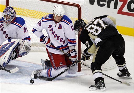 Marc Staal, Henrik Lundqvist, Sidney Crosby